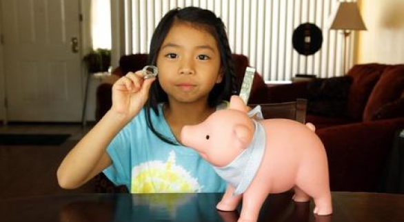 Girl with pig