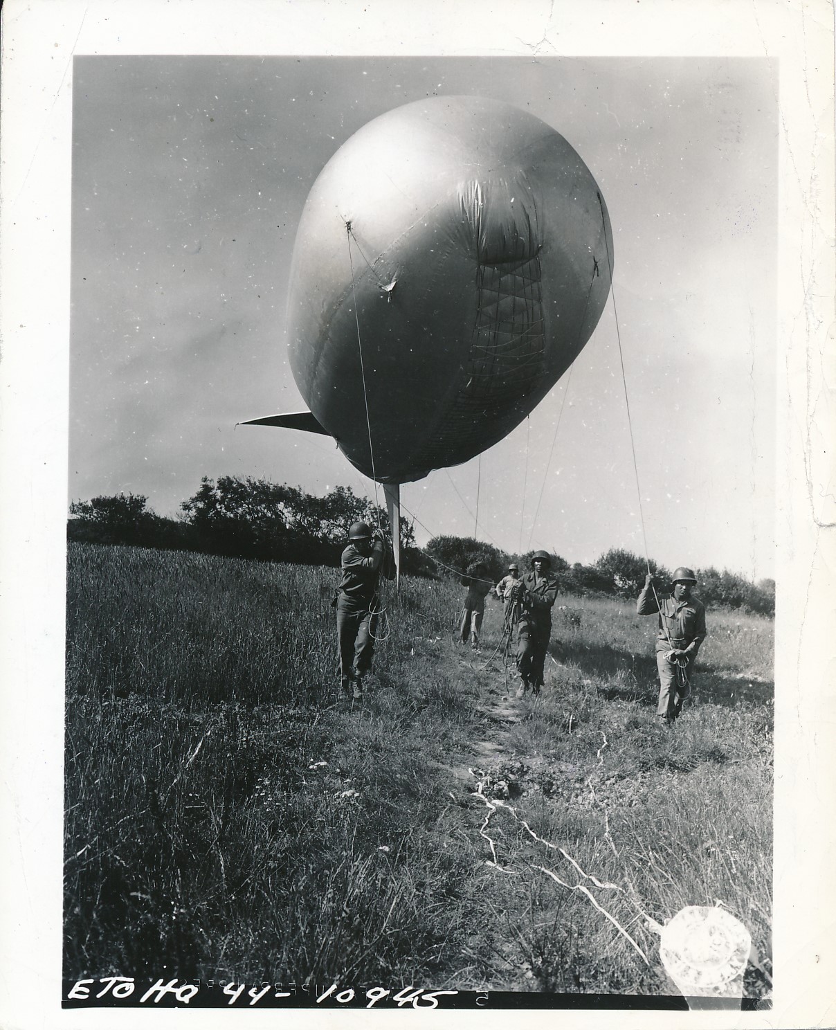Barrage Balloons like these were used by Henry Parham and the members of the 320th Barrage Balloon Unit who were part of the Normandy Invasion.