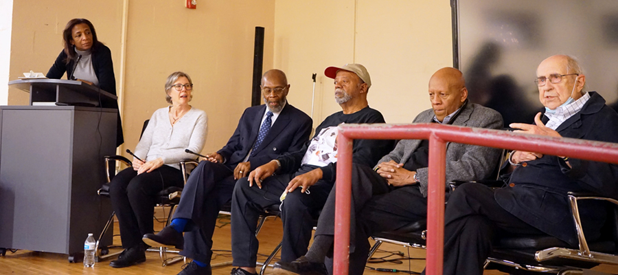 The Q&A panel was moderated by WQED's Minette Seate and included WQED Producer Annette Banks and Freedom House Ambulance pioneers John Moon, George McCary III, Mitch Brown and Phil Hallen.