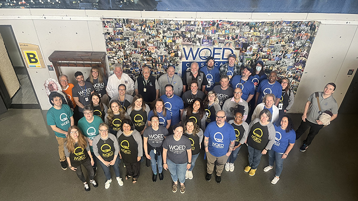 large group of employees at WQED