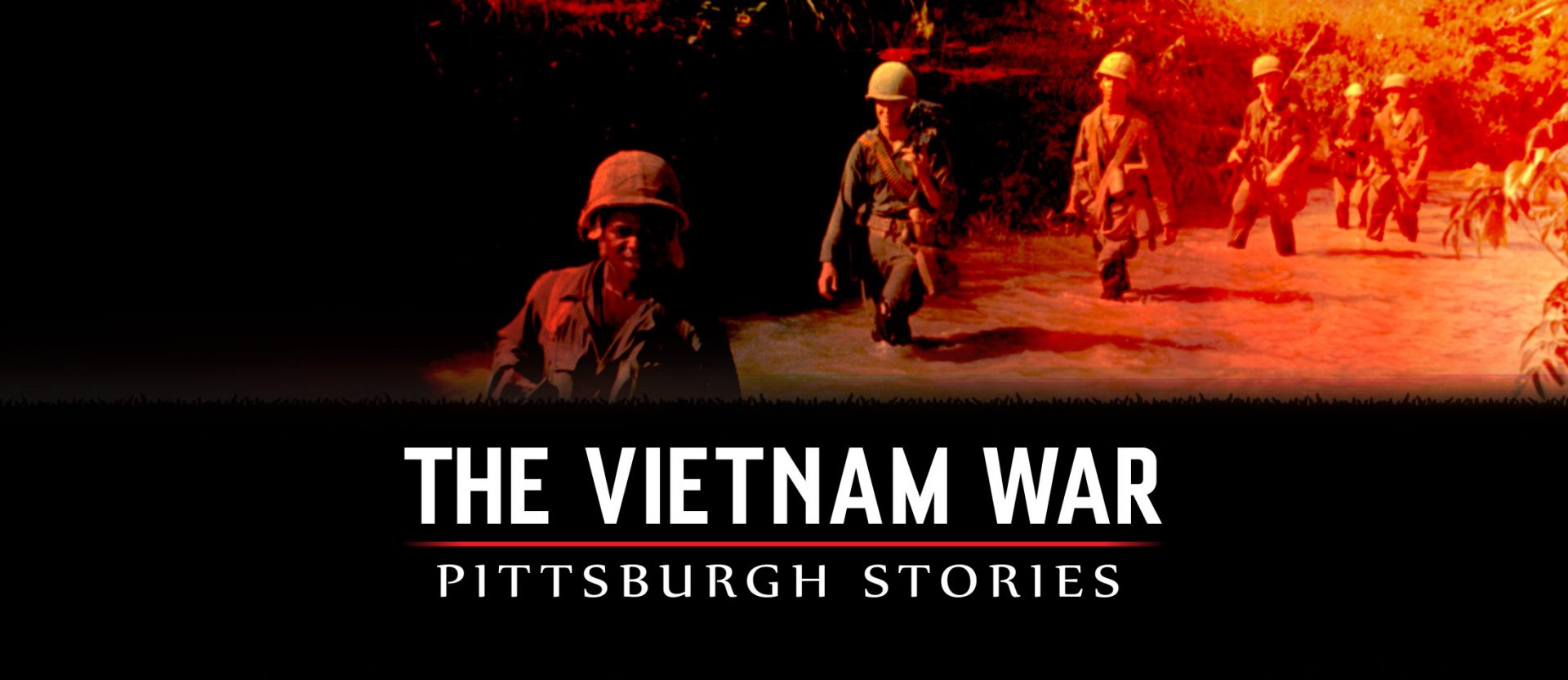 Vietnam War Pittsburgh Stories title card with soldiers