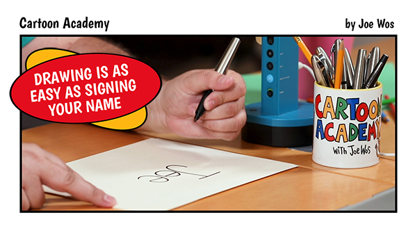 Learning to draw is as easy as signing your name
