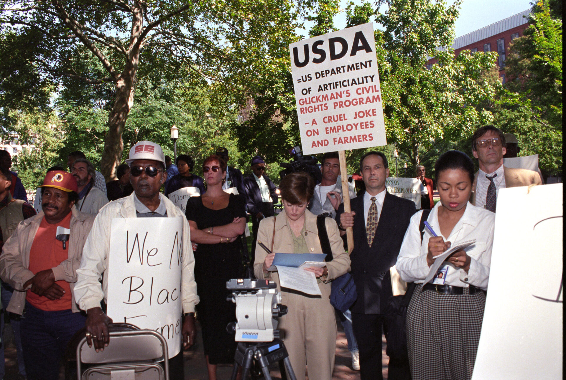 Black farmers protest against the USDA, Washington, D.C., 1997