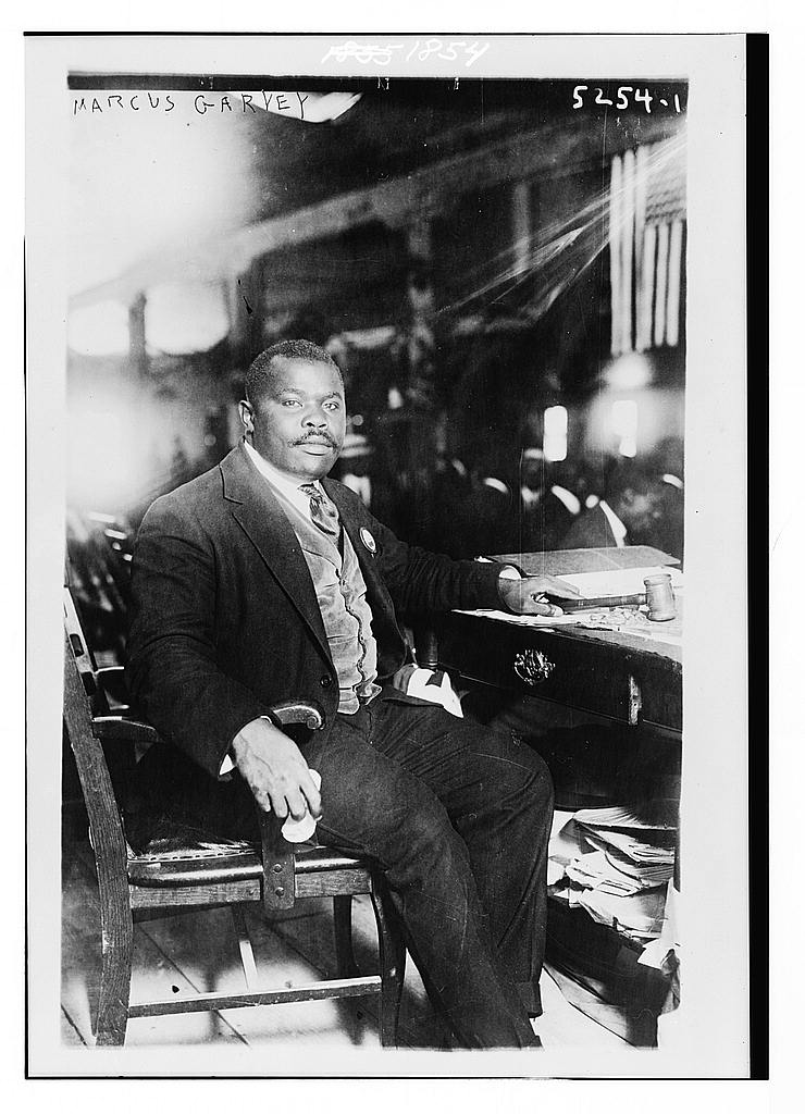 Marcus Garvey, Black Nationalist and the founder of the Universal Negro Improvement Association, c. 1924