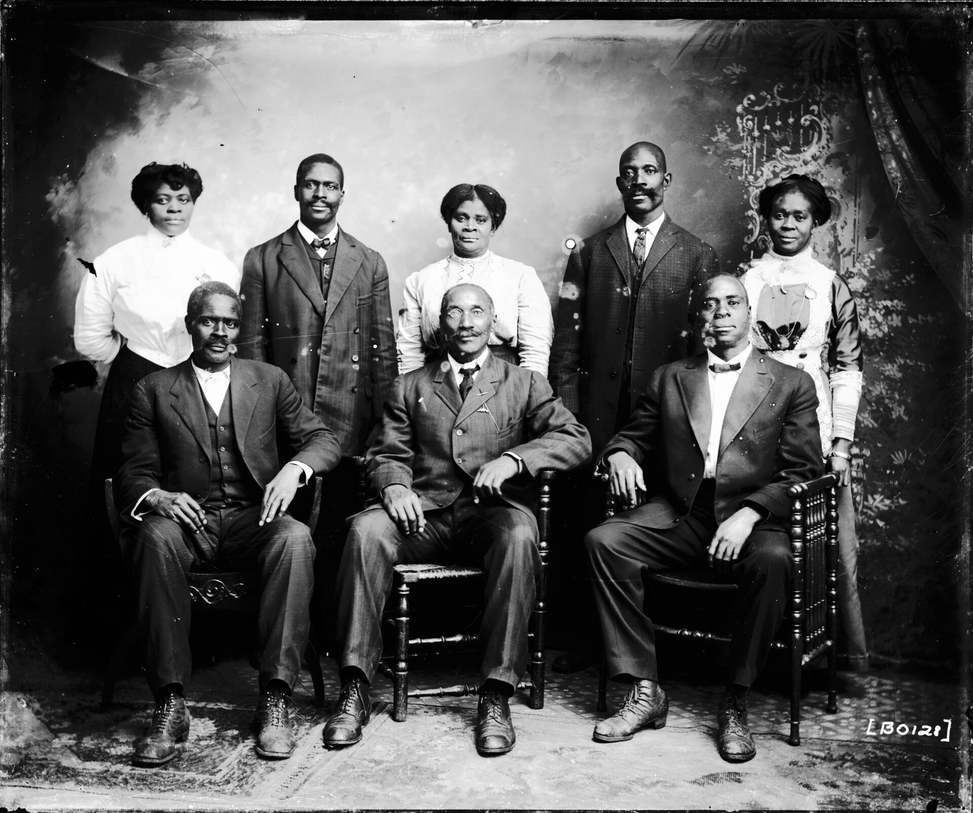 Studio Portrait African American Family