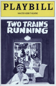 Two Trains Running Playbill cover