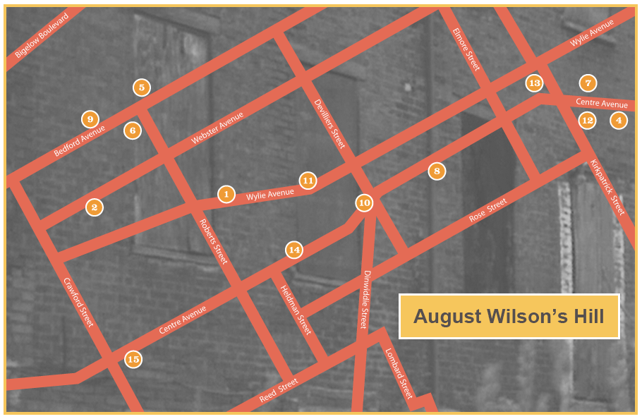 August Wilson's Hill District Map