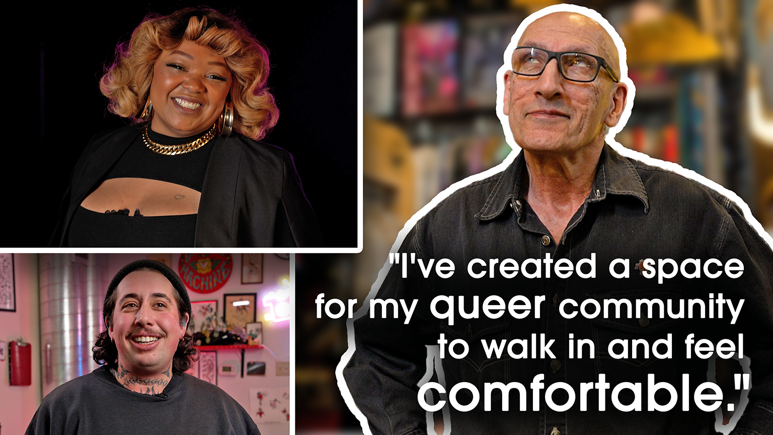 Quote: I've created a space for my queer community to walk in and feel comfortable.